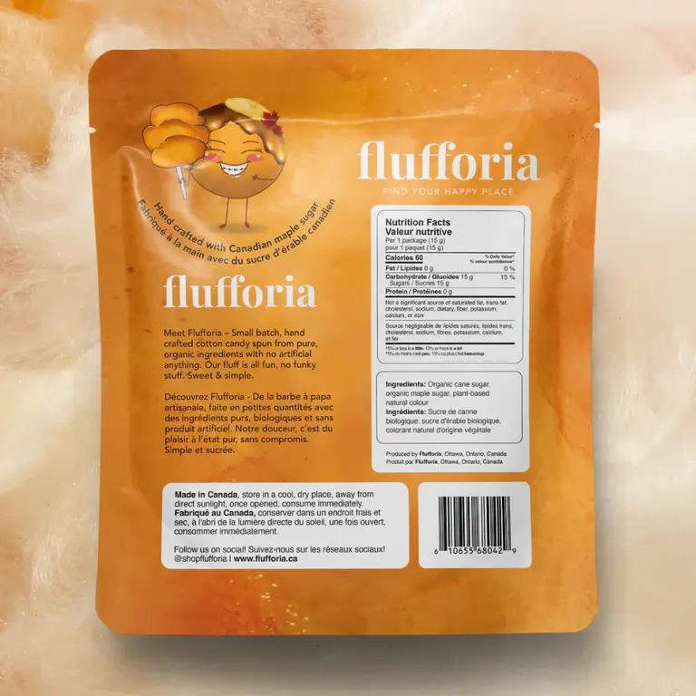 FLUFFORIA SACHET DE BARBE À PAPA - ÉRABLE