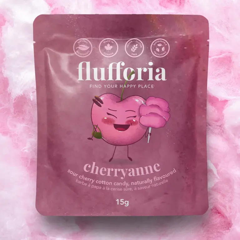FLUFFORIA SACHET DE BARBE À PAPA - CERISE