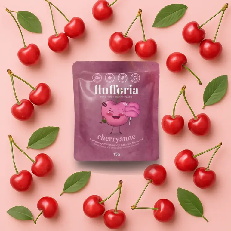 FLUFFORIA SACHET DE BARBE À PAPA - CERISE