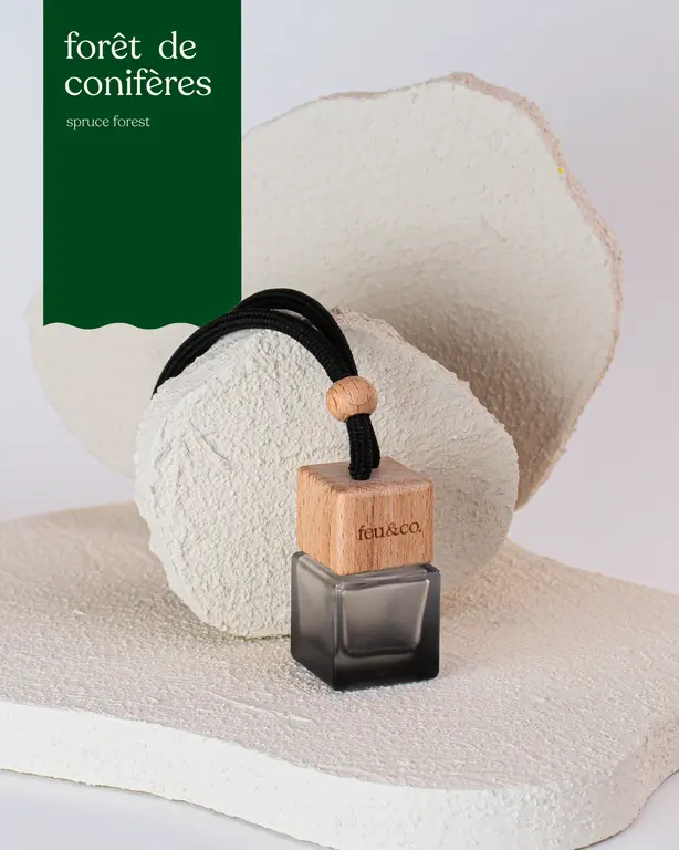 FEU & CO. DIFFUSEUR POUR LA VOITURE - FORÊT DE CONIFÈRE