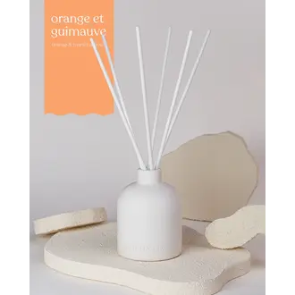FEU & CO. DIFFUSEUR À ROSEAUX - ORANGE GUIMAUVE