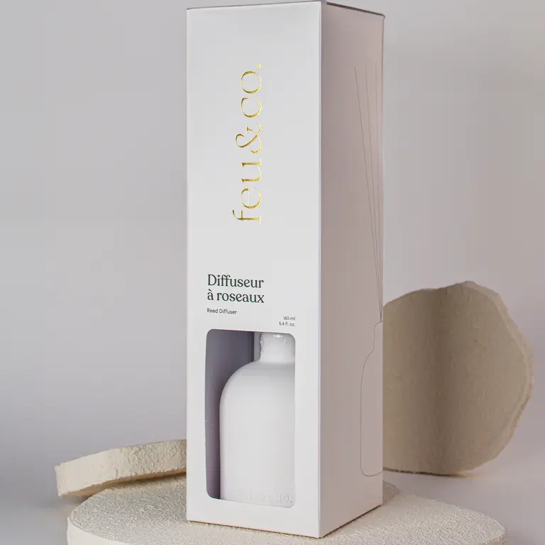 FEU & CO. DIFFUSEUR À ROSEAUX - MENTHE ET CONCOMBRE