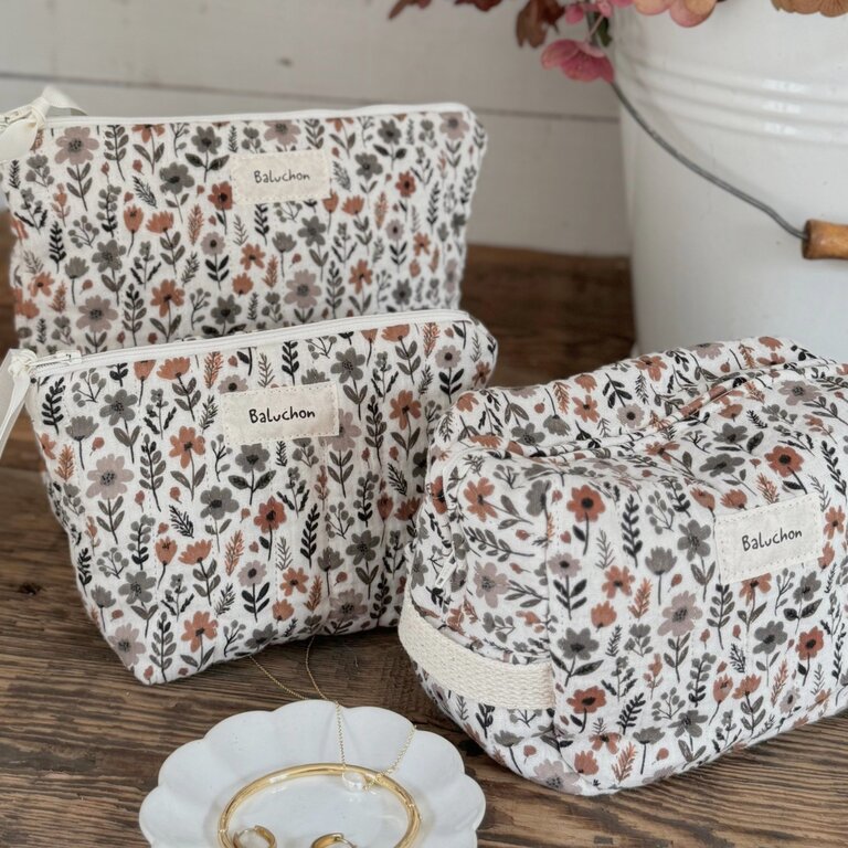 BALUCHON TROUSSE À COSMÉTIQUE MATELASSÉE - 1969