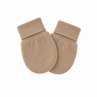 ZAK & ZOÉ MITAINES EN BAMBOU (0-3 MOIS) - BEIGE