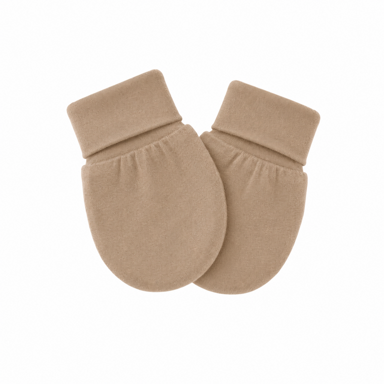 ZAK & ZOÉ MITAINES EN BAMBOU (0-3 MOIS) - BEIGE