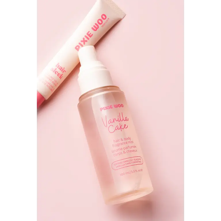 PIXIE WOO BRUME PARFUMÉE POUR LE CORPS & CHEVEUX - GÂTEAU À LA VANILLE