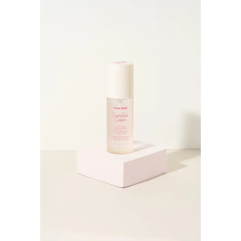 PIXIE WOO BRUME PARFUMÉE POUR LE CORPS & CHEVEUX - GÂTEAU À LA VANILLE