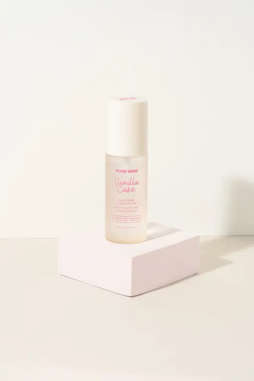 PIXIE WOO BRUME PARFUMÉE POUR LE CORPS & CHEVEUX - GÂTEAU À LA VANILLE