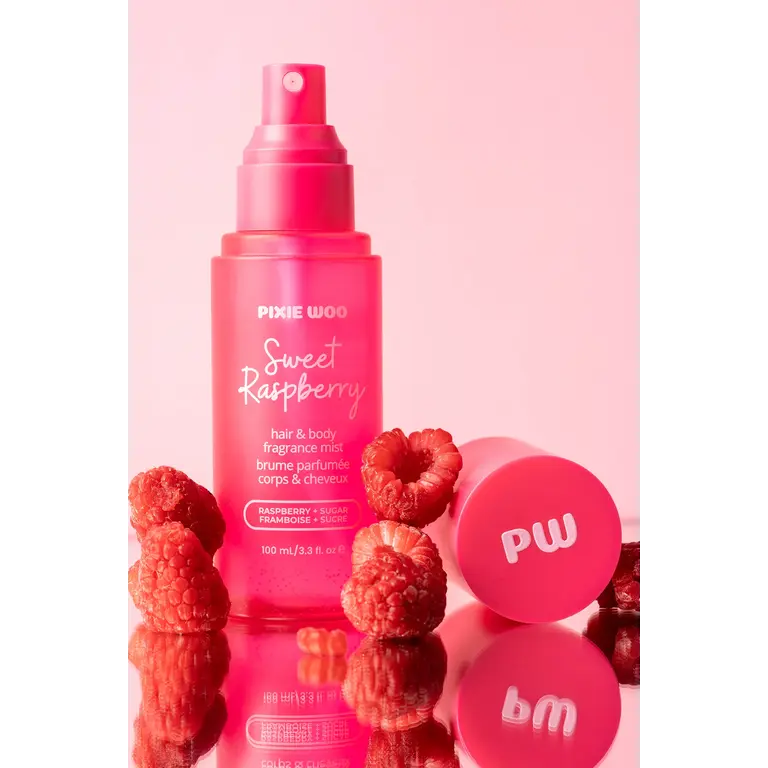 PIXIE WOO SCENTED BODY & HAIR MIST - SWEET RASPBERRY