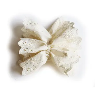 GIBOU CHOUCHOU EN BRODERIE ANGLAISE - BEIGE