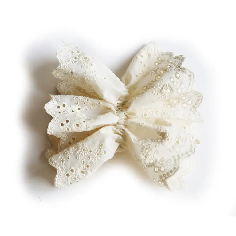 GIBOU CHOUCHOU EN BRODERIE ANGLAISE - BEIGE