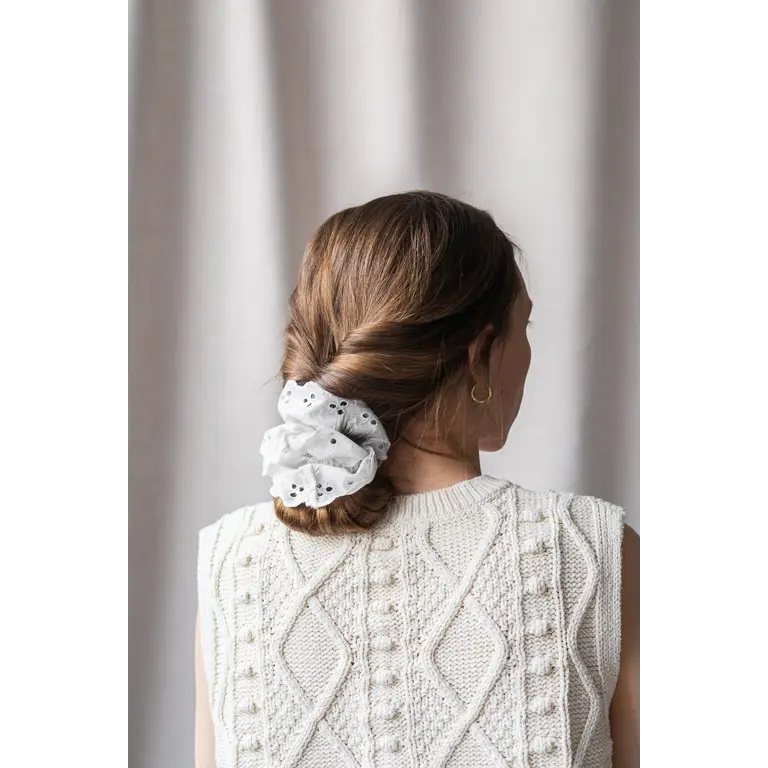 GIBOU CHOUCHOU EN BRODERIE ANGLAISE - BEIGE