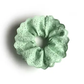GIBOU CHOUCHOU EN BRODERIE ANGLAISE - MENTHE