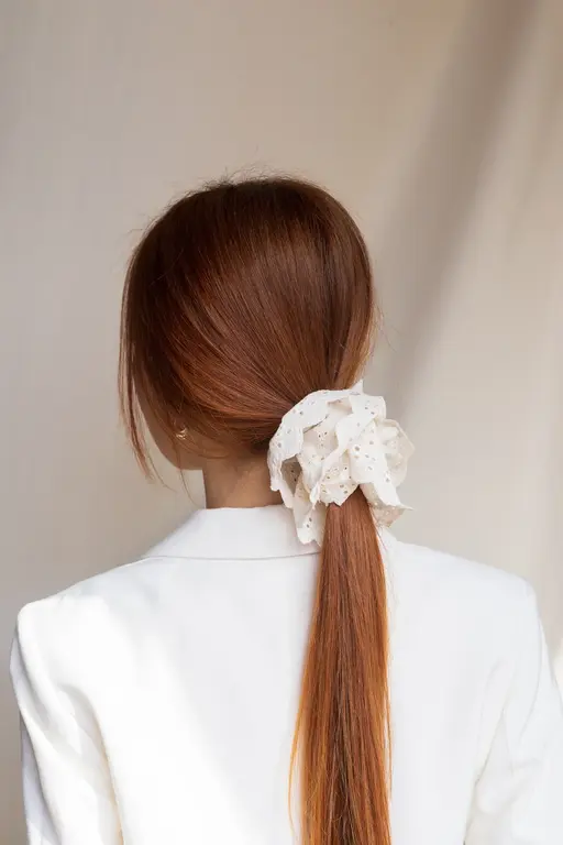 GIBOU CHOUCHOU EN BRODERIE ANGLAISE - ROSE