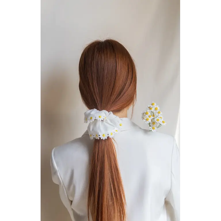 GIBOU CHOUCHOU À BORDURE MARGUERITE - BLANC