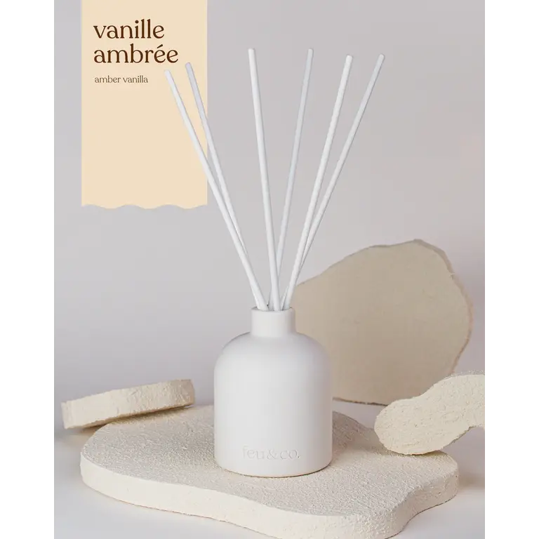 FEU & CO. DIFFUSEUR À ROSEAUX - VANILLE AMBRÉE