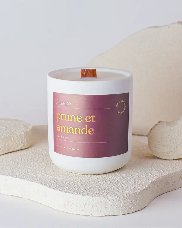 FEU & CO. BOUGIE - PRUNE ET AMANDE
