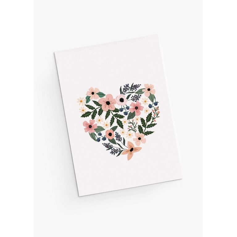 MIMI & AUGUST GREETING CARD - HEART FULL OF FLOWERS