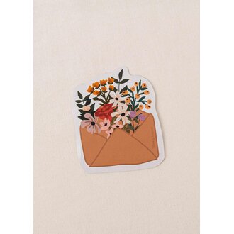 MIMI & AUGUST AUTOCOLLANT EN VINYLE - ENVELOPPE DE FLEUR