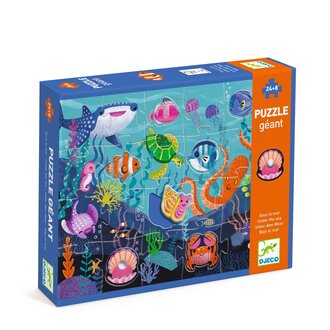 DJECO PUZZLE GÉANT - TACTILOMER (24+8 PCS)