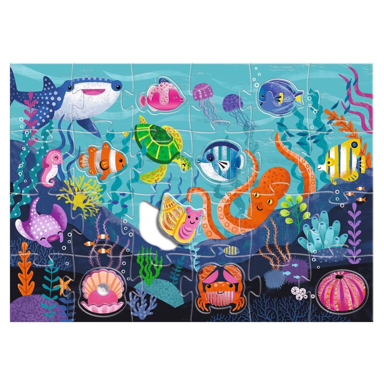 DJECO PUZZLE GÉANT - TACTILOMER (24+8 PCS)