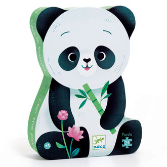 DJECO PUZZLE SILHOUETTE - LEO LE PANDA 24 PCS