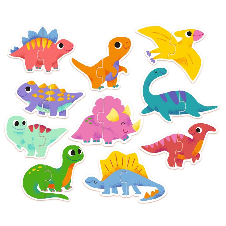 DJECO PUZZLE DUO - DINOS