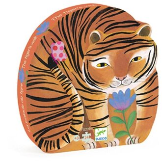 DJECO PUZZLE SILHOUETTE - LA BALADE DU TIGRE 24 PCS