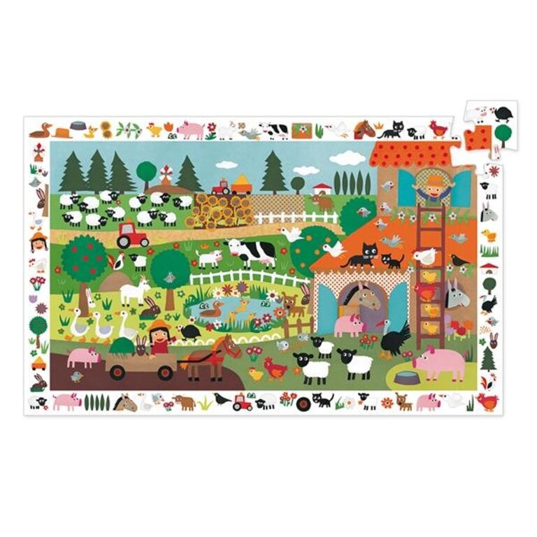 DJECO PUZZLE OBSERVATION - FERME 35 PCS