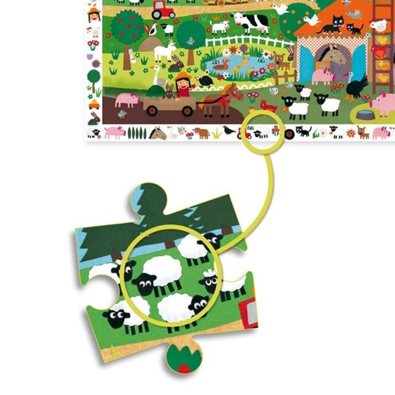 DJECO PUZZLE OBSERVATION - FERME 35 PCS