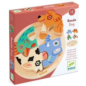 DJECO PUZZLE EN BOIS - RONDO DOG