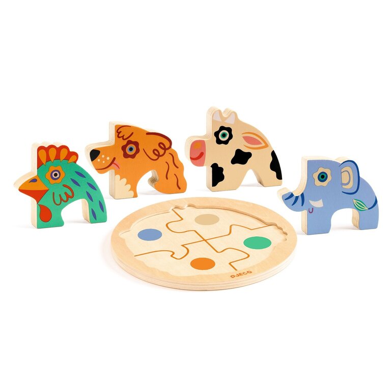 DJECO PUZZLE EN BOIS - RONDO DOG