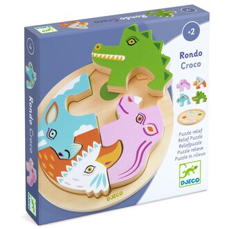 DJECO PUZZLE EN BOIS - RONDO CROCO