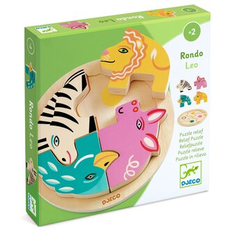DJECO PUZZLE EN BOIS - RONDO LEO