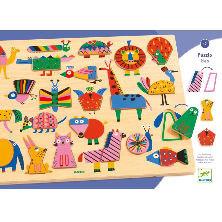 DJECO PUZZLE EN BOIS - GEO