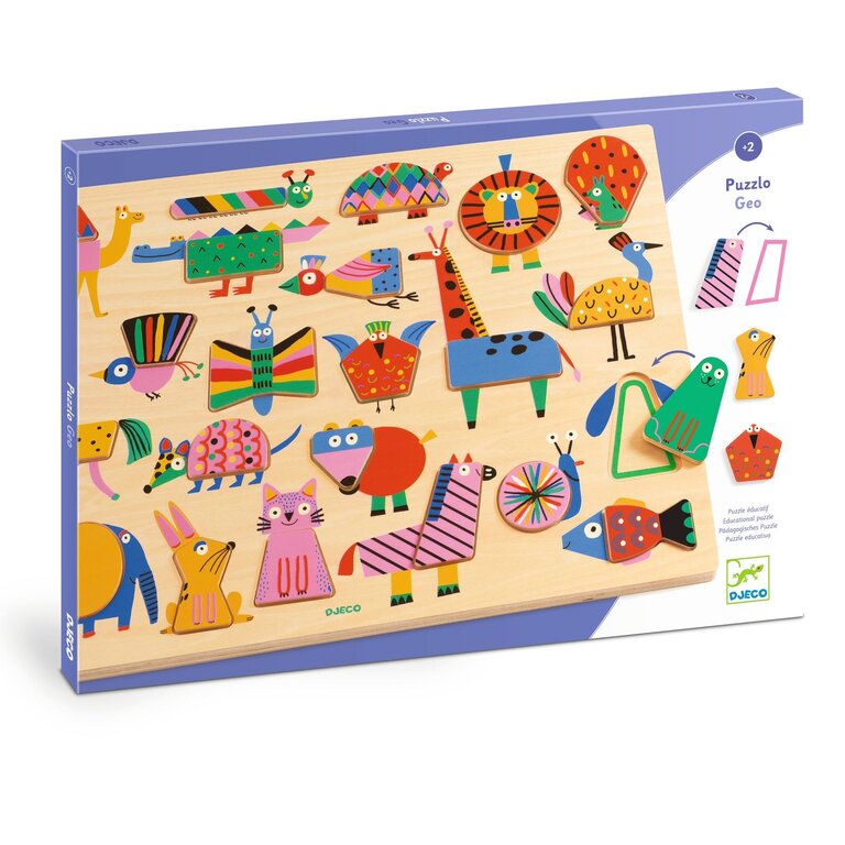 DJECO PUZZLE EN BOIS - GEO