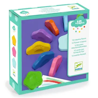 DJECO 12 CRAYONS FLEURS POUR LES PETITS