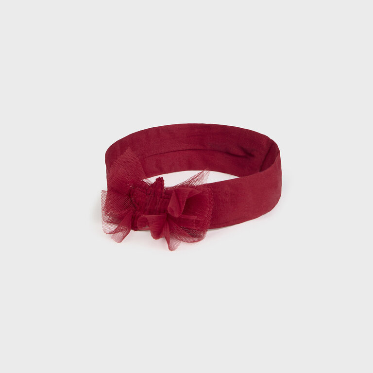 MAYORAL BANDEAU ÉTOILÉ EN TULLE - CERISE