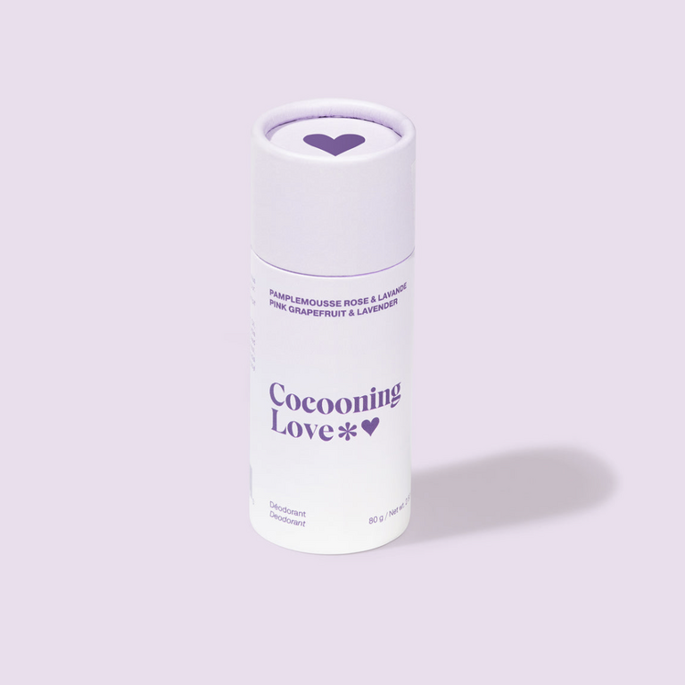 COCOONING LOVE DÉODORANT SOLIDE POUR PEAU SENSIBLE  - PAMPLEMOUSSE ROSE & LAVANDE