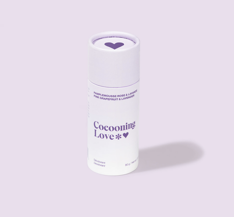 COCOONING LOVE DÉODORANT SOLIDE POUR PEAU SENSIBLE  - PAMPLEMOUSSE ROSE & LAVANDE