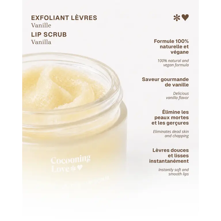 COCOONING LOVE EXFOLIANT POUR LES LÈVRES - VANILLE