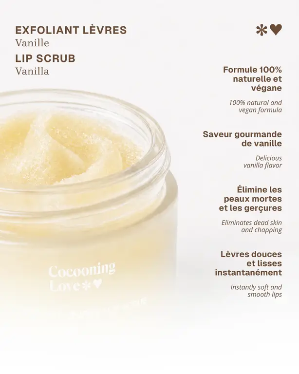 COCOONING LOVE EXFOLIANT POUR LES LÈVRES - VANILLE