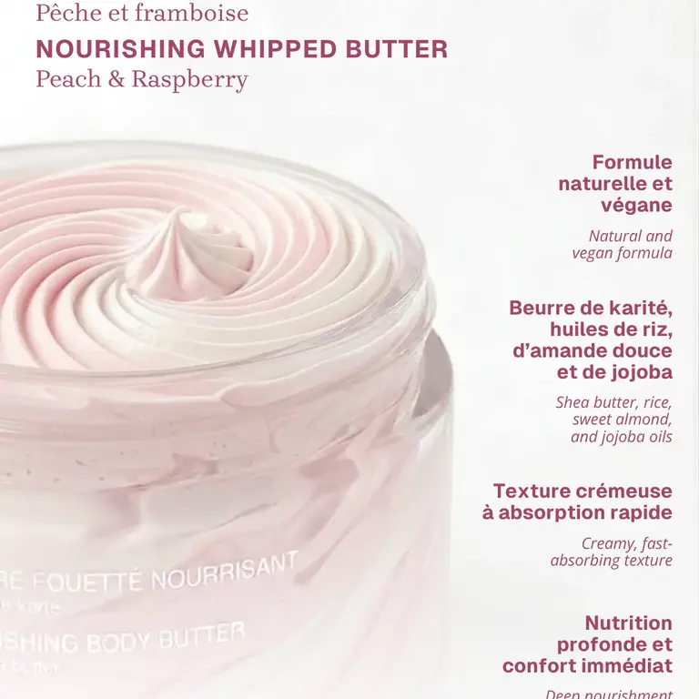COCOONING LOVE BEURRE FOUETTÉ NOURRISSANT - PÊCHE & FRAMBOISE