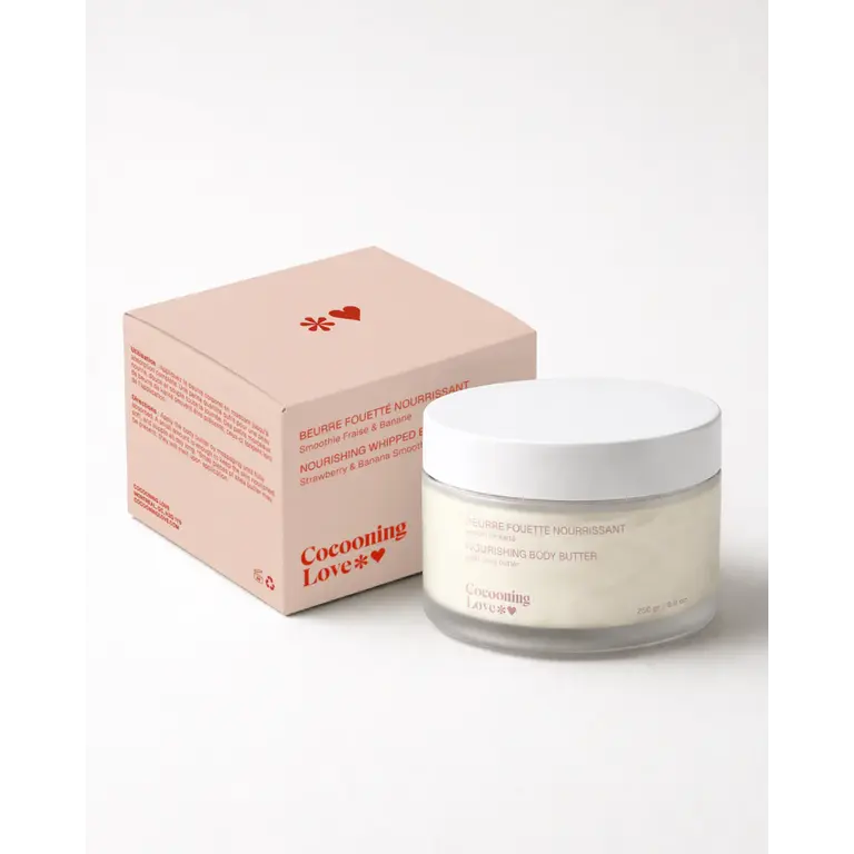 COCOONING LOVE NOURISHING WHIPPED BUTTER - STRAWBERRY & BANANA SMOOTHIE