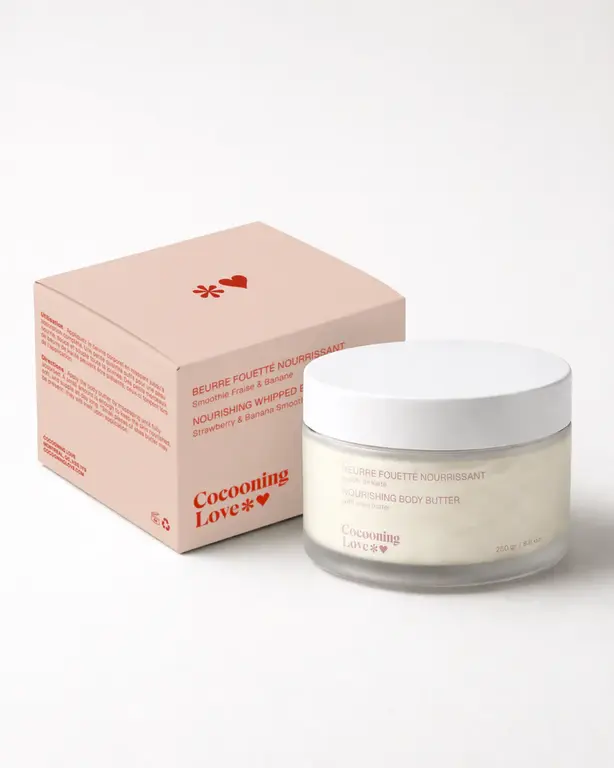 COCOONING LOVE BEURRE FOUETTÉ NOURRISSANT - SMOOTHIE FRAISE & BANANE
