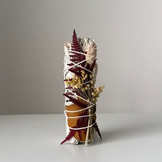LE GARDE-FLEURS BÂTON DE SAUGE BLANCHE - FOUGÈRE + GYSOPHILE