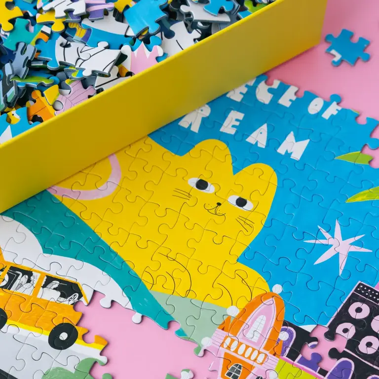 HOLIYAY PUZZLE 1000 PCS - LE GROS CHAT JAUNE