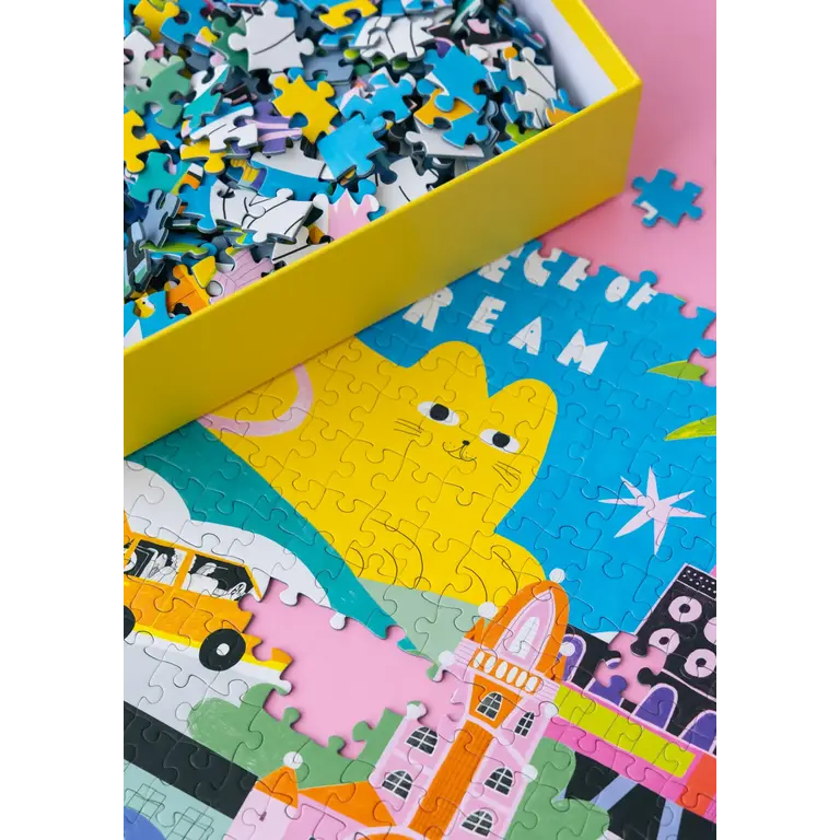 HOLIYAY PUZZLE 1000 PCS - LE GROS CHAT JAUNE