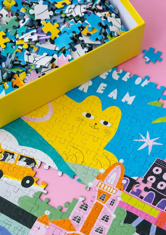 HOLIYAY PUZZLE 1000 PCS - LE GROS CHAT JAUNE