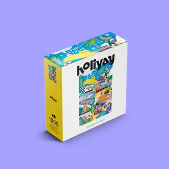 HOLIYAY PUZZLE 1000 PCS - LE GROS CHAT JAUNE